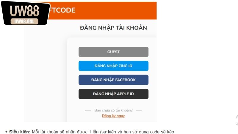Lợi ích khi sử dụng giftcode UW88 hôm nay